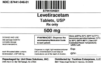 Levetiracetam 500 mg (8744104601 Levetiracetam 500 mg)